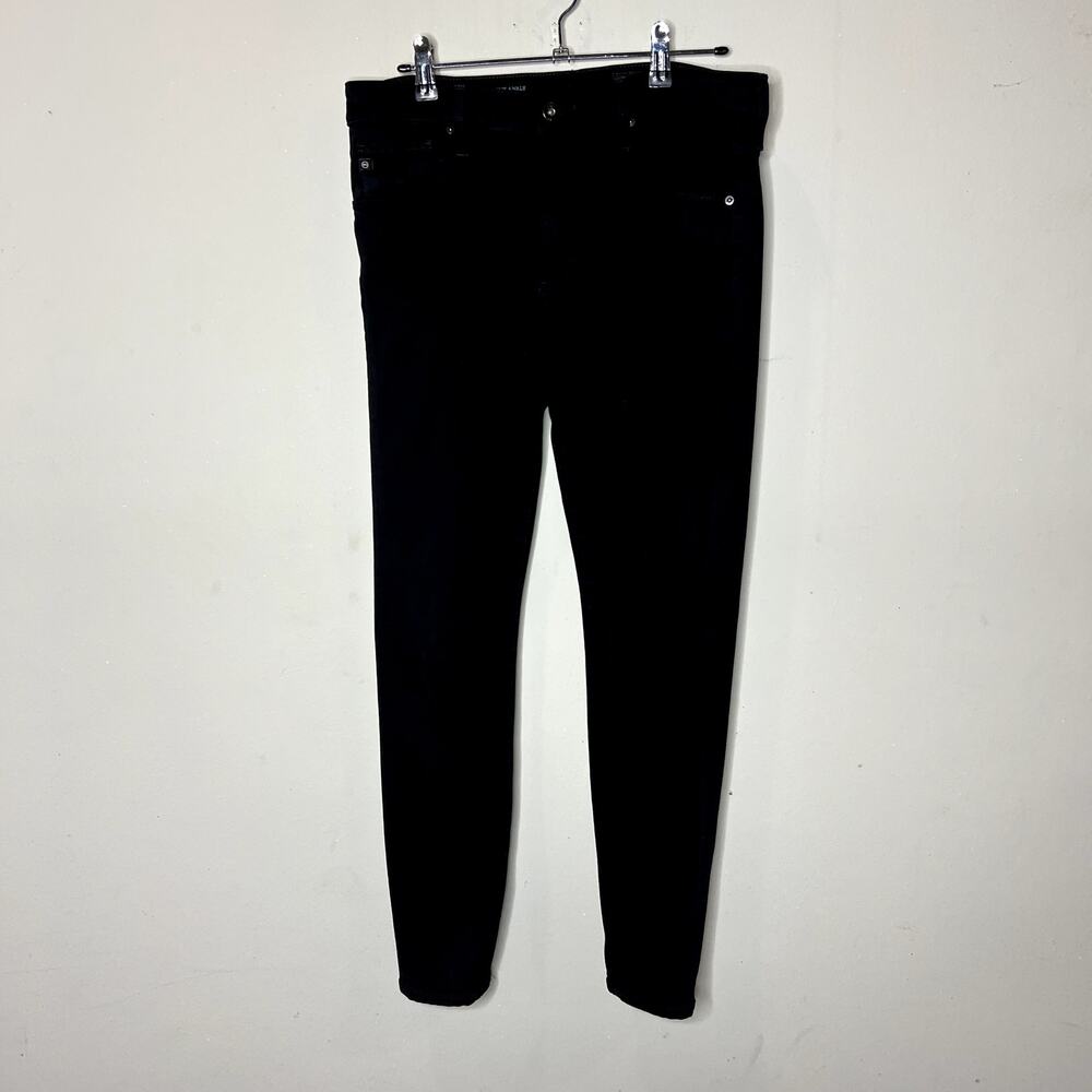 AG Adriano Goldschmied Farrah Skinny Ankle Jeans Womens 29R Black High Rise